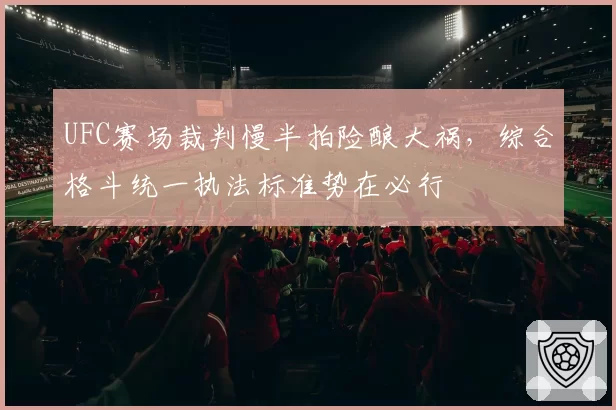 UFC赛场裁判慢半拍险酿大祸,综合格斗统一执法标准势在必行